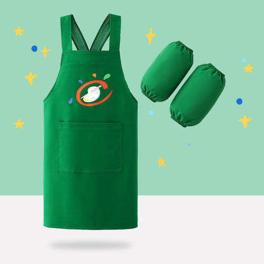 【套头背带，穿脱简单方便】男女孩罩衣画画衣 防水长袖厨房反穿衣 中大童幼儿园绘画宝宝围衣-QQ 商品图10