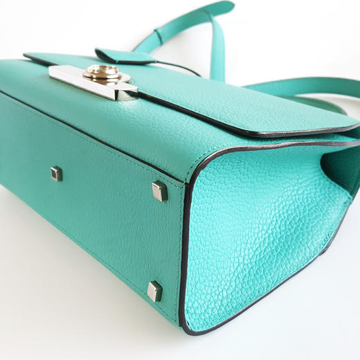 【95新】MOYNAT莫奈Rejane中号湖蓝色银扣Rejane 26手提单肩包女士现售价：11500！181224JJ15 商品图7