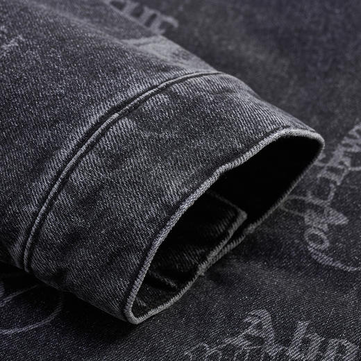 gxg.jeans男装秋冬夹克男潮流满印休闲翻领夹克外套 商品图4
