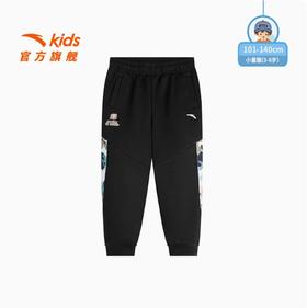 安踏童装24年冬季新款男小童羊羔绒加厚绒宽松运动长裤352519728N
