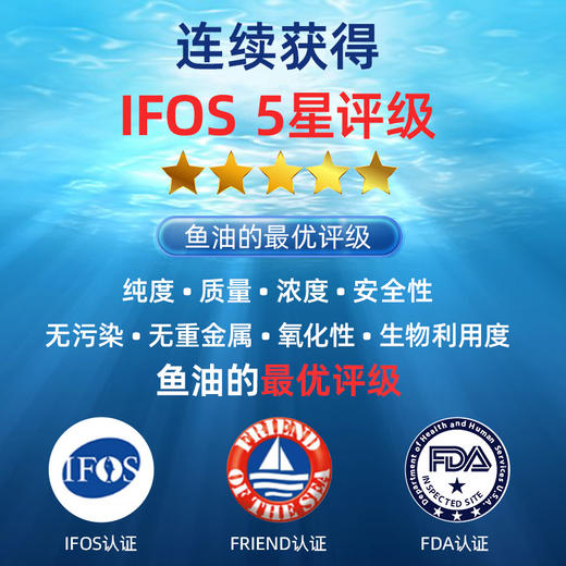 Ensonkan安迅康 深海鱼油软胶囊高纯度omega3含DHA EPA维生素D中老年呵护心眼脑血管 商品图5