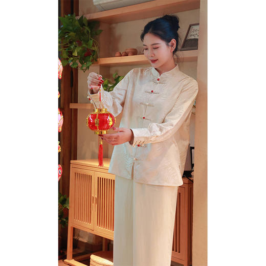 珠落•新中式衬衣（24810180-珍珠白-设计师） 商品图1