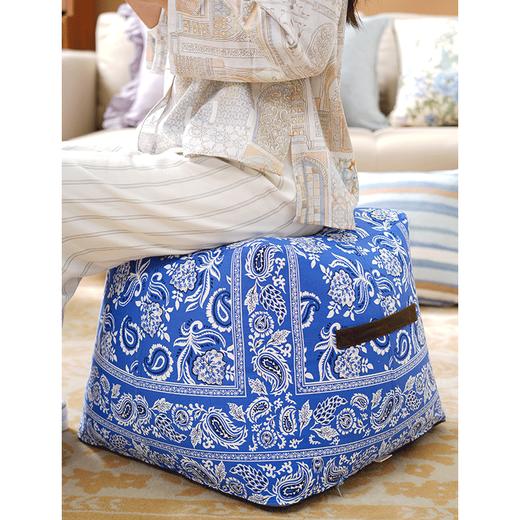 假日系列多功能脚凳客厅沙发懒人飘窗榻榻米蒲团复古手提换鞋脚凳 商品图5