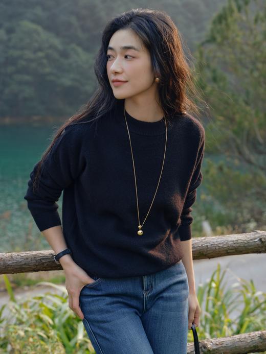 邓肯羊绒半高领毛衫FZ0082 商品图0