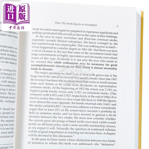 预售 【中商原版】聪明的投资者 第3版	英文原版 Intelligent Investor Benjamin Graham 本杰明 格雷厄姆 金融分析之父 商品图4