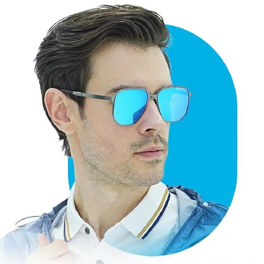 Feliztrip斐利斯 折叠镀膜太阳眼镜墨镜防紫外线防蓝光超轻无螺丝铰链镜框偏光镜片 TR-G528X 商品图3