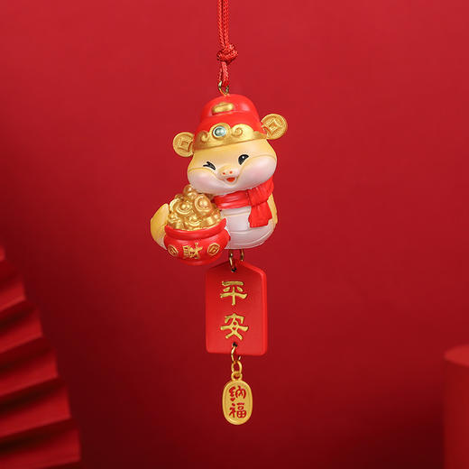 【2025国潮蛇年挂件】汽车挂饰 车内后视镜醒狮吊坠 车载新年礼物生肖蛇  商品图7
