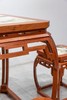 红桥红  家具严选  缅甸花梨（大果紫檀）【石面 78 仿故宫文竹 方桌五件套】 商品缩略图4