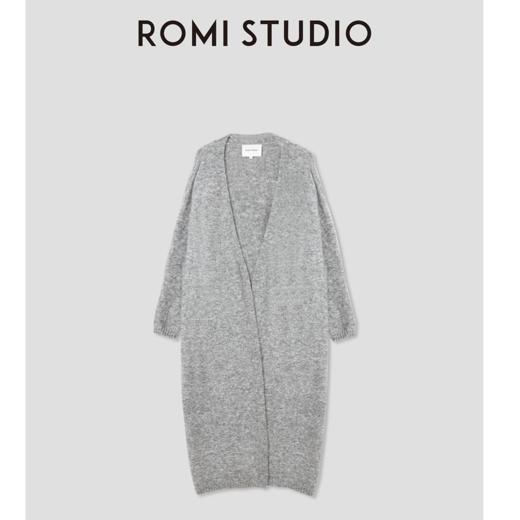ROMI STUDIO宽松中长款上衣软糯毛衣针织开衫M2242 商品图0