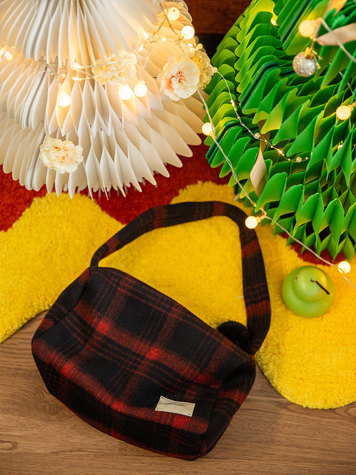 格子双面呢腋下包 AB645123D 商品图3