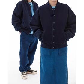 市井蓝染/复古运动夹克