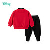 迪士尼宝宝童装男童米奇套头卫衣保暖长裤两件套秋冬季加绒卫衣套ZD1ET003 商品缩略图5