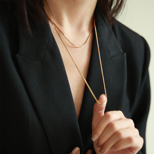 【王天辰&侯佩岑&沈梦辰&刘孜&刘忻&刘恋&王悦伊同款】Garden of Eden 伊甸园系列 | 金色藤蔓蛇骨长链 商品图4