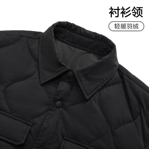 gxg.jeans男装2024年冬季新款短款翻领羽绒服J25DY21004 商品图2