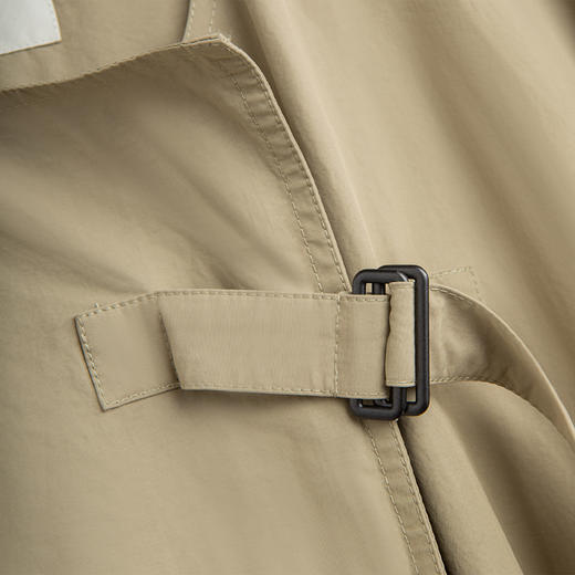 ROMI STUDIO【高定系列】挚爱私服 卡其色廓形长款风衣W2719 商品图2