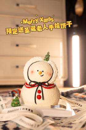 「女孩」圣诞披肩小雪人