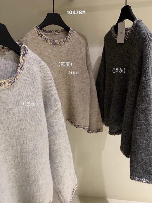 韩系蝴蝶纱毛衣 商品图6