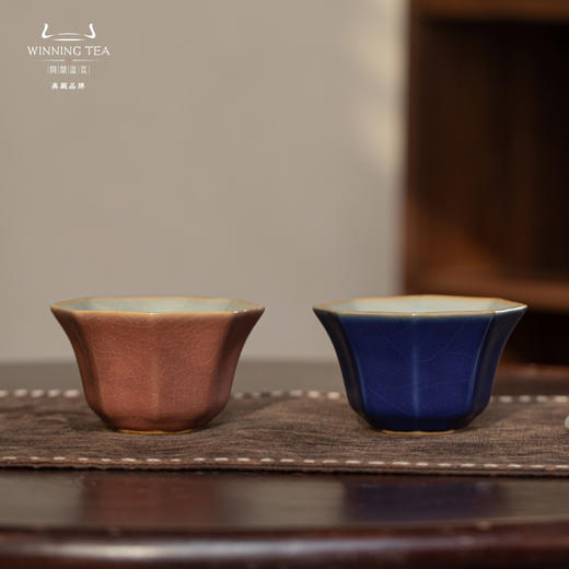 问鼎汝瓷黛蓝萼红癸卯八方杯 商品图0