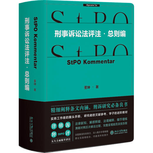 刑事诉讼法评注·总则编 董坤 著 北京大学出版社 商品图0