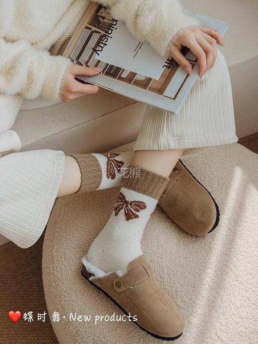 【升级款45克高克重棕咖色系毛圈袜】冬天一双暖哭了 怕冷的姐妹们看过来这款加厚的毛圈袜真的太好穿啦!!舒适百搭，色系耐看内里加厚加密毛圈 面料柔软，真的上脚跟贴了暖宝宝一样 商品图2