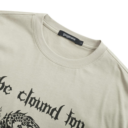 gxg.jeans男装2024年春季新款圆领短袖T恤JFX14400711 商品图2