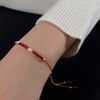 ELOANE GALLERY落岸 红玛瑙碎金天然珍珠手链银镀金抽拉式（7天内发货） 商品缩略图3
