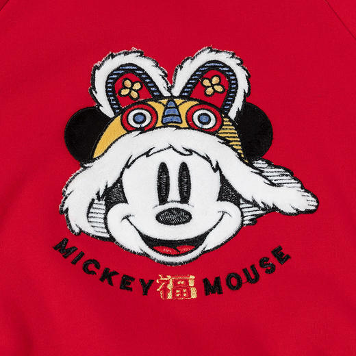 迪士尼宝宝童装男童米奇套头卫衣保暖长裤两件套秋冬季加绒卫衣套ZD1ET003 商品图8