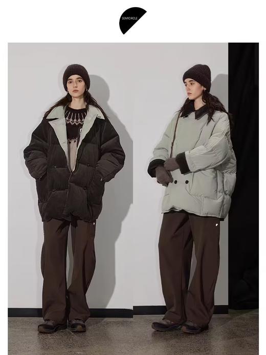 半圆/D24411661/双面穿灯芯绒泡芙羽绒服 商品图2