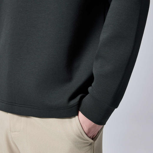 墨麦客男装秋季款加厚保暖半高领打底衫男士高支高密t恤 商品图3