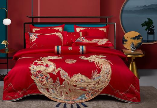 【中式婚庆套装】门店高端款100支全棉色织婚庆四件套 商品图7