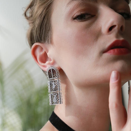 【刘忻同款】Retro Chic | 皇家芭蕾公主耳环&皇家芭蕾颈链套装 商品图2