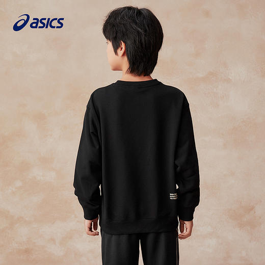 【商场同款】Asics/亚瑟士童装25年春季新品圆领卫衣舒适T恤内搭 商品图3