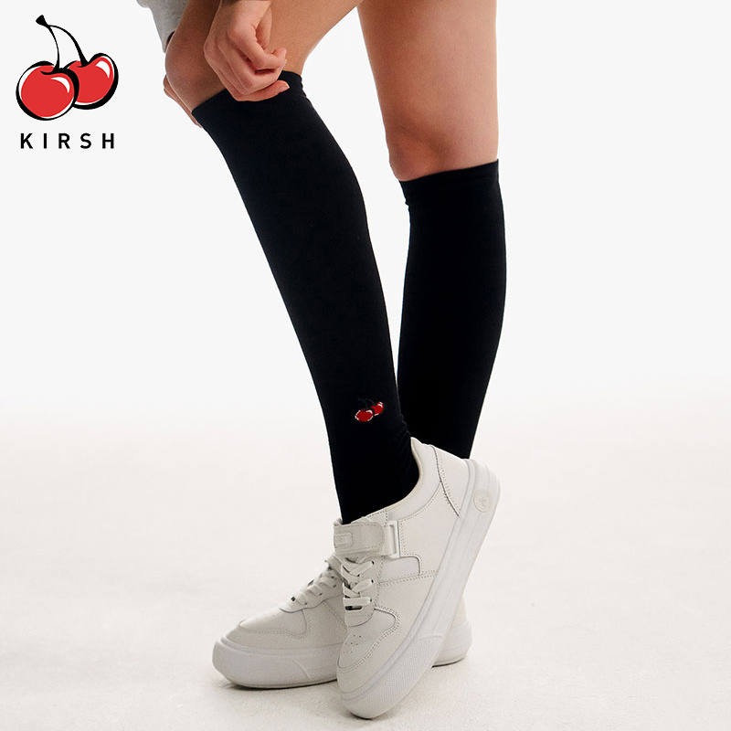 【女神节】KIRSH 女 樱桃针织过膝袜子 KKRSASO504M