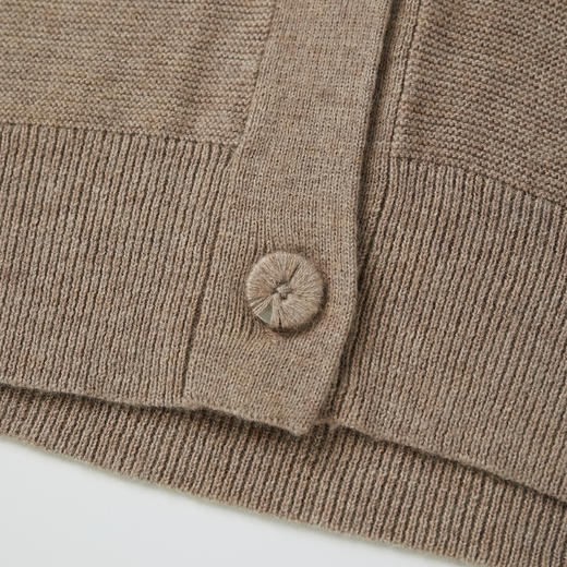 ROMI STUDIO美利奴羊毛混纺休闲薄款针织开衫R210K184 商品图3