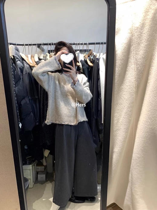 韩系蝴蝶纱毛衣 商品图2