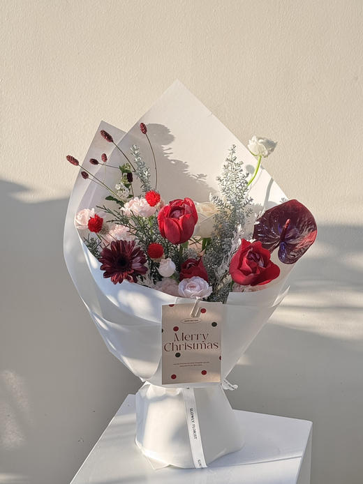 圣诞-红与白简约风花束 商品图1