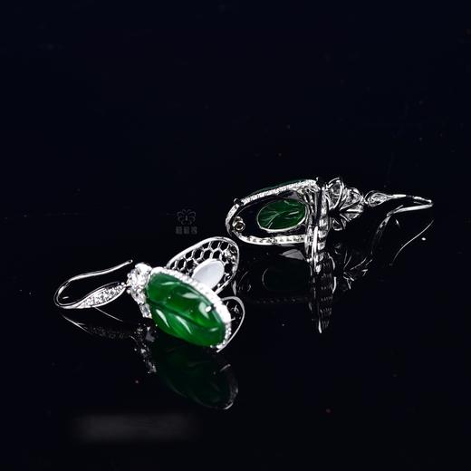 【金枝玉叶】翡翠耳坠-EZ12407039M 商品图5