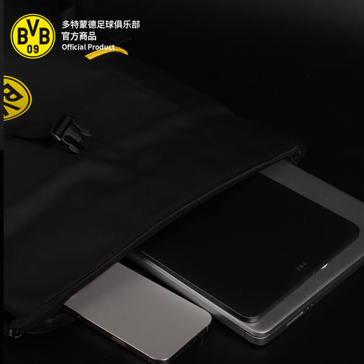 【官方正版】多特蒙德足球俱乐部｜BVB队徽PU皮双肩包商务包 商品图4