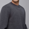 墨麦客男装不规则线条提花圆领针织衫男士2024冬季微阔宽松毛衣男 商品缩略图3