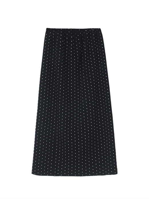 复古毛呢波点裙 商品图2