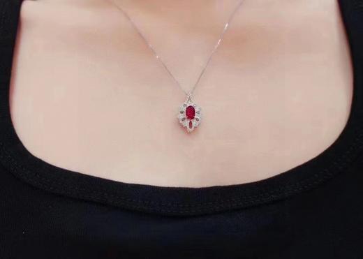 1.3ct刻面红宝石吊坠 商品图3