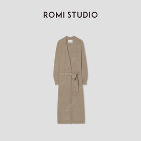 ROMI STUDIO美利奴羊毛混纺休闲薄款针织开衫R210K184
