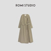 ROMI STUDIO【高定系列】挚爱私服 卡其色廓形长款风衣W2719 商品缩略图0