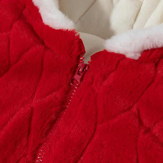 贝贝怡童装宝宝夹棉加绒中国风哈衣冬季新款婴幼儿珊瑚绒保暖棉服ZB4DL065 商品图8