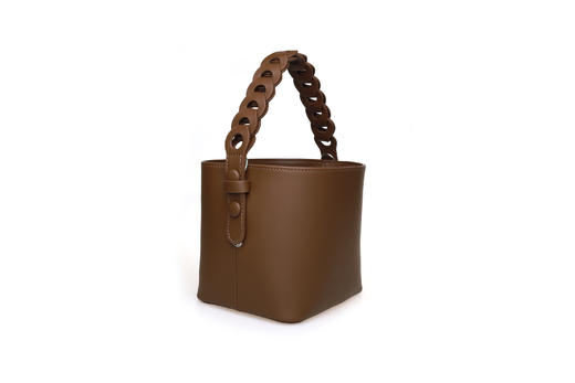 豪麟名鞋迪嘉女包手袋牛皮革WPB51EL001咖啡色 商品图0