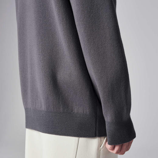 墨麦客男装2024年冬季新款立领针织夹克男士加厚上衣开衫外套男潮 商品图3