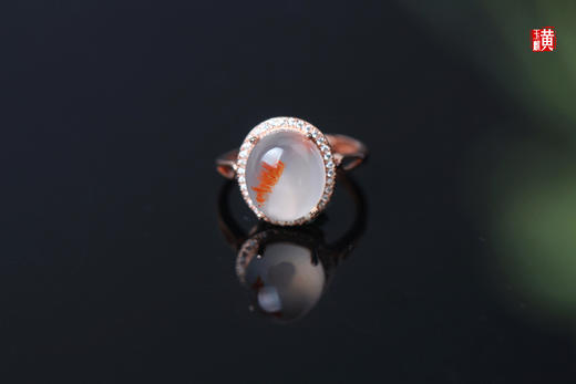 【晨霏】南红冰飘戒指 商品图2