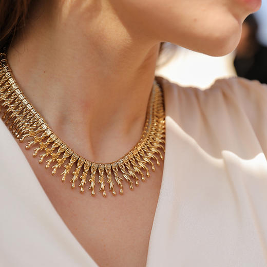 【辛芷蕾同款】Retro Chic | 金色圣蛇项链&鹰羽耳环套装 商品图6