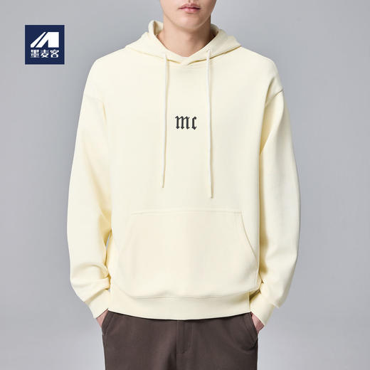 墨麦客男装字母印花男士休闲连帽卫衣秋季款基础休闲外套男 商品图0