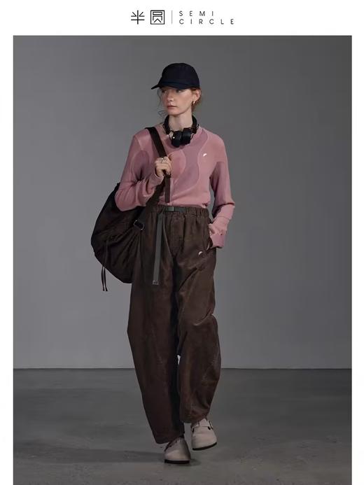 半圆/D23421470/纯棉宽松高端灯芯绒裤 商品图3